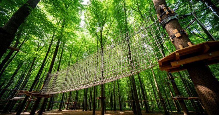 Comment choisir le meilleur filet accrobranche pour votre parc aventure