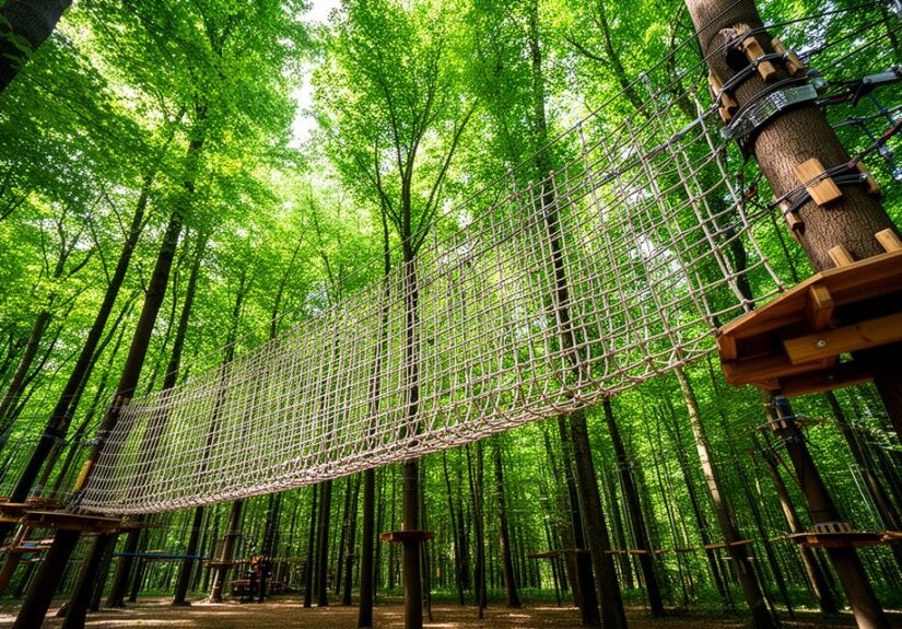 Comment choisir le meilleur filet accrobranche pour votre parc aventure